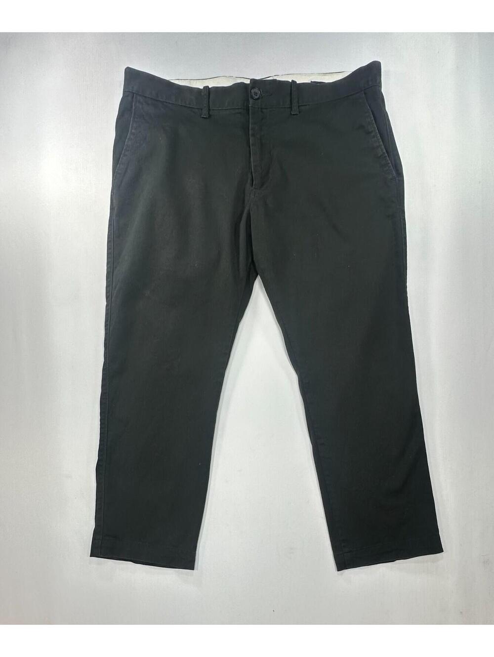 J Crew Slim Flex Chinos Black Mens 34/30 (Measures 34/26)